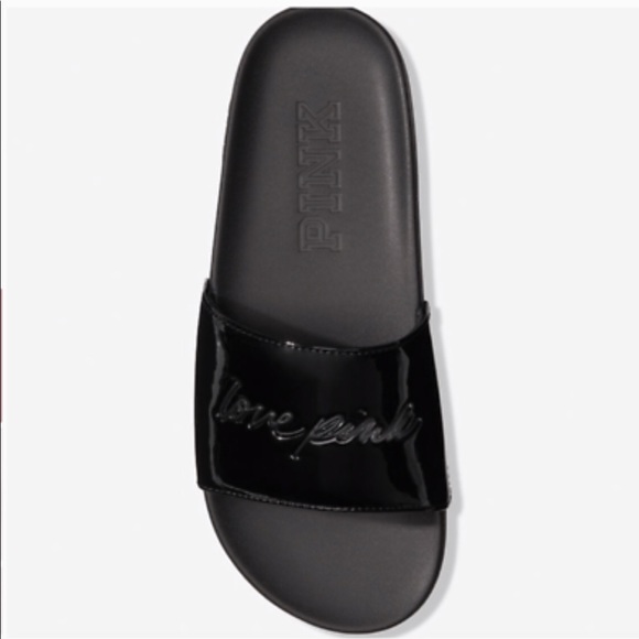 SOLD! Victoria's Secret Pink Single Strap Slides - Picture 3 of 7